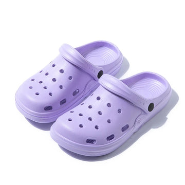 Girls Glitter Clogs Lightweight Slip-On Summer Garden Shoes