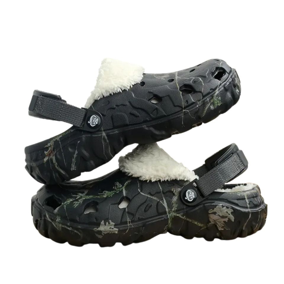 Men’s Fur Lined Warm Clogs Indoor Outdoor Slippers