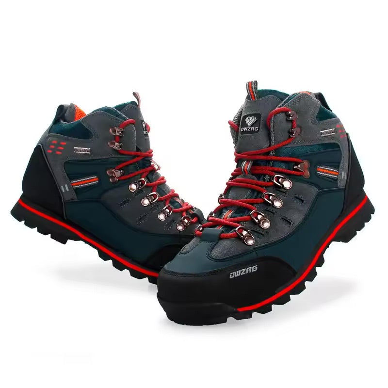 Men Outdoor Hiking Boots Waterproof Mountain Climbing Shoes High Top Trekking Boots