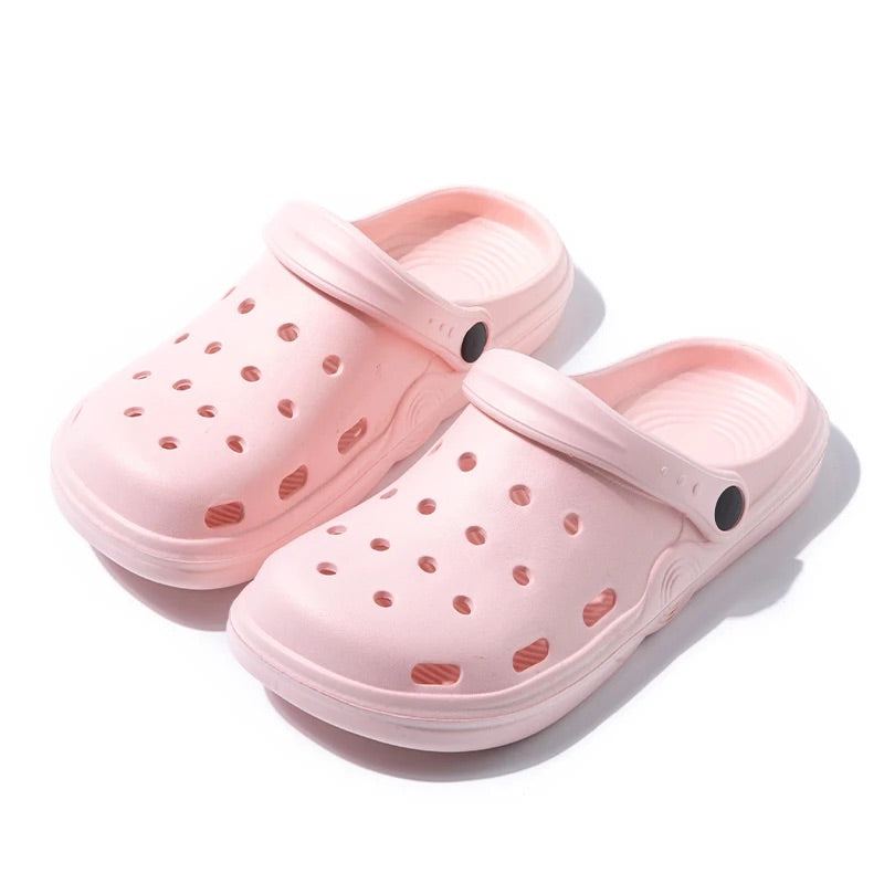 Girls Glitter Clogs Lightweight Slip-On Summer Garden Shoes
