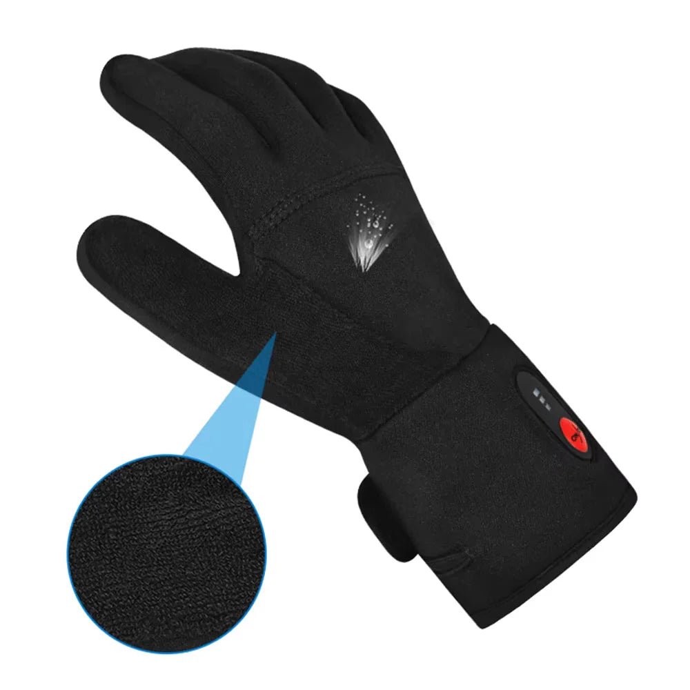 Rechargeable Heated Gloves for Men And Women Touchscreen Winter Ski Gloves