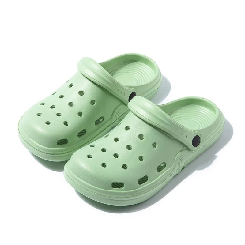 Girls Glitter Clogs Lightweight Slip-On Summer Garden Shoes
