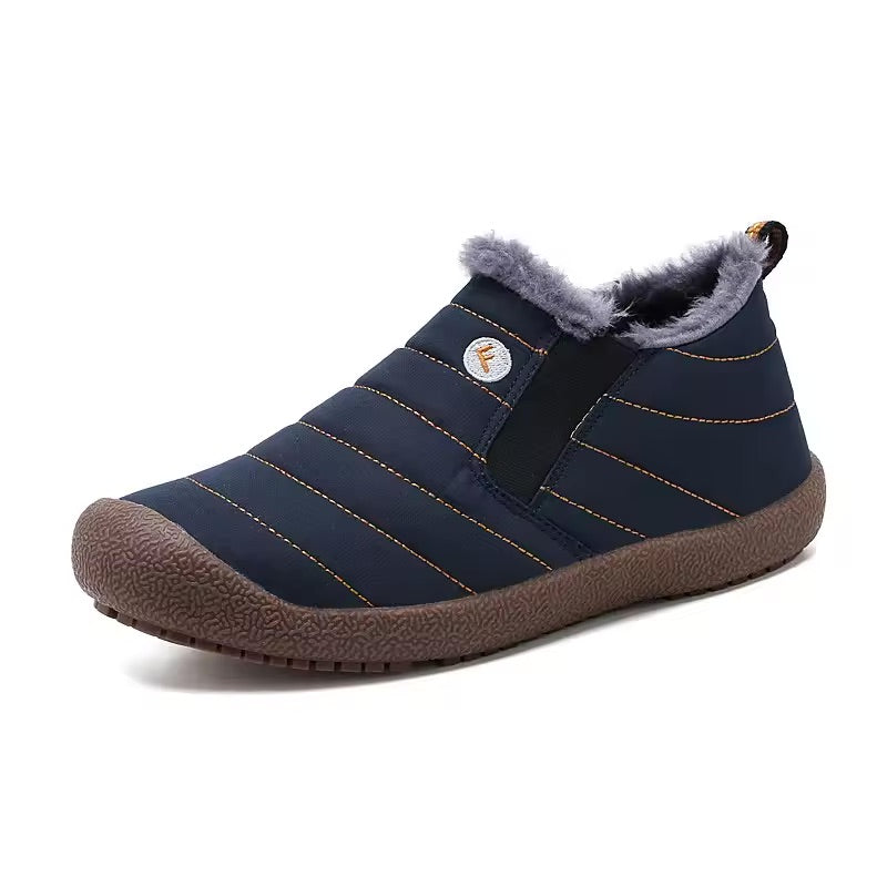 Slip-On Winter Ankle Shoes - Waterproof, Fleece Lined
