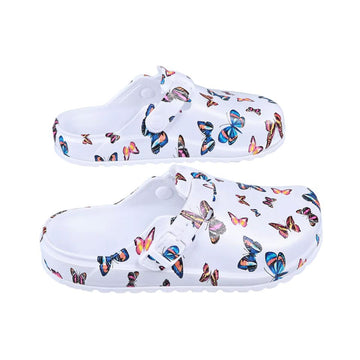 Women’s Butterfly Print EVA Clogs Lightweight Garden Shoes