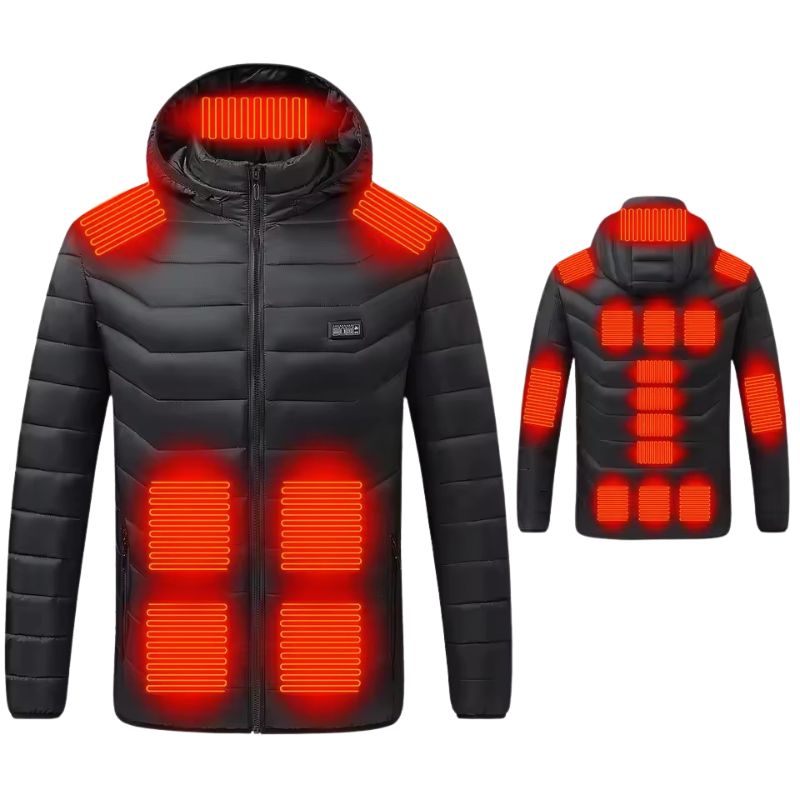 USB Heated Winter Jacket with 21 Heat Zones Waterproof Thermal Coat for Men and Women