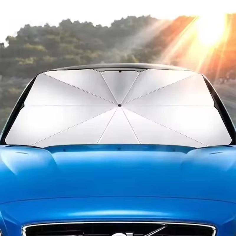 Car Windshield Sun Shade Umbrella Foldable Front Window Sunshade