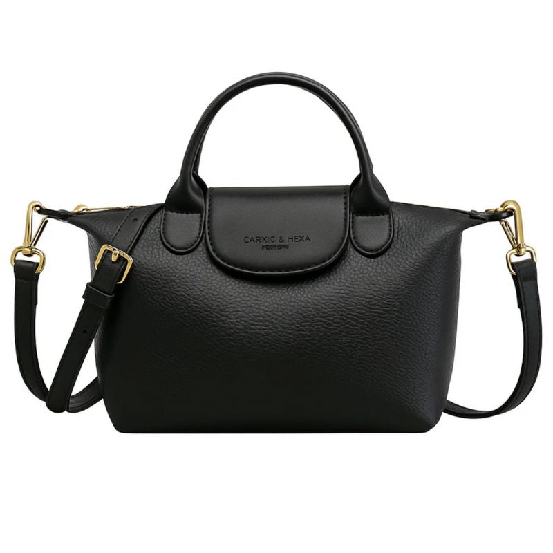 Women Leather Bucket Handbag Crossbody Shoulder Bag with Adjustable Strap