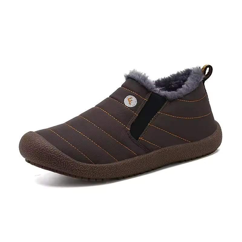 Slip-On Winter Ankle Shoes - Waterproof, Fleece Lined
