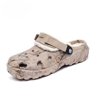 Men’s Fur Lined Warm Clogs Indoor Outdoor Slippers