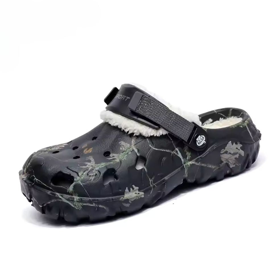 Men’s Fur Lined Warm Clogs Indoor Outdoor Slippers