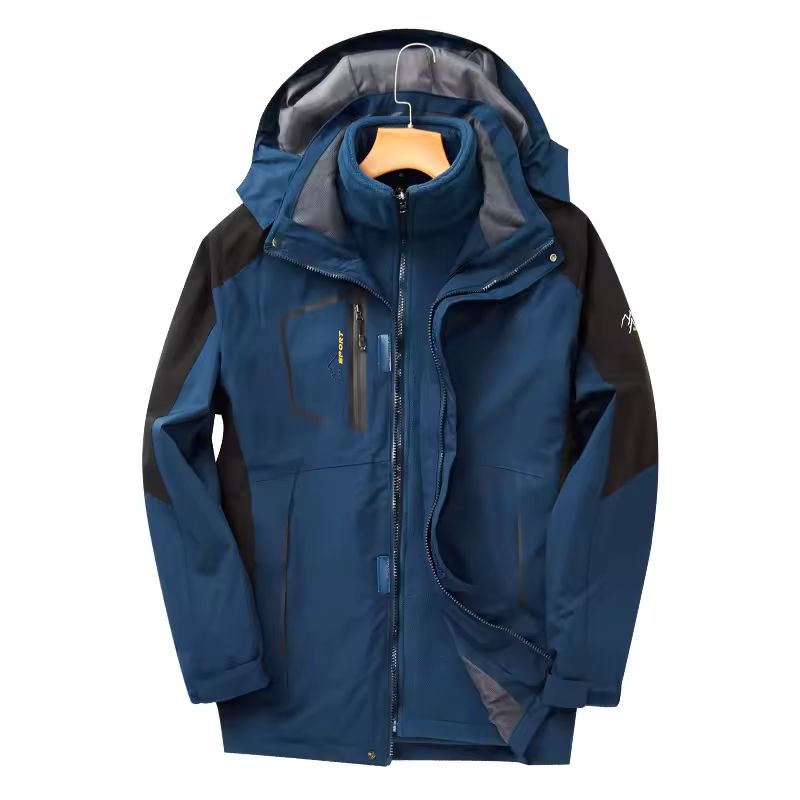 Women 3 in 1 Waterproof Ski Jacket Winter Warm Fleece Lined Snowboard Coat Windproof