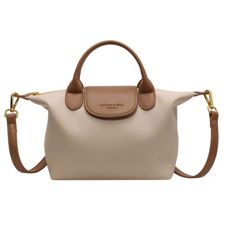 Women Leather Bucket Handbag Crossbody Shoulder Bag with Adjustable Strap